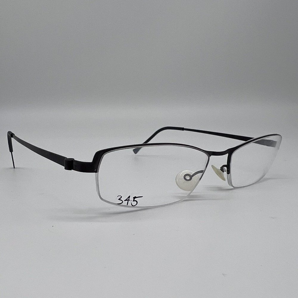 Lindberg 7155 Eyeglass Frame Strip Titanium Gunmetal Denmark Semi Half 51-16-150